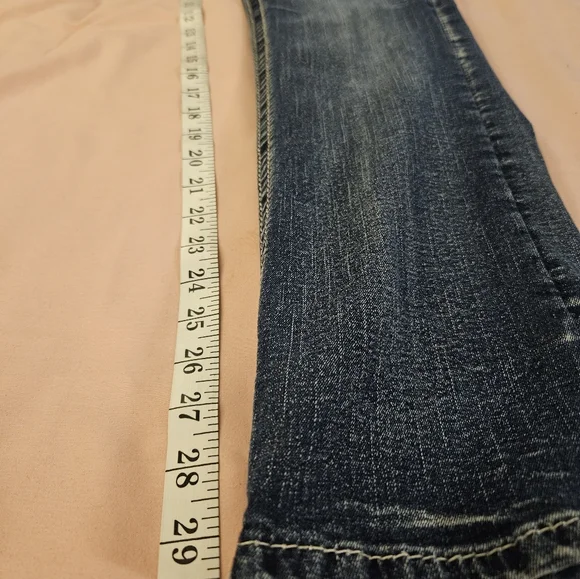 Rock Revival Blue Straight Leg Jeans Classic Denim - Picture 3 of 10